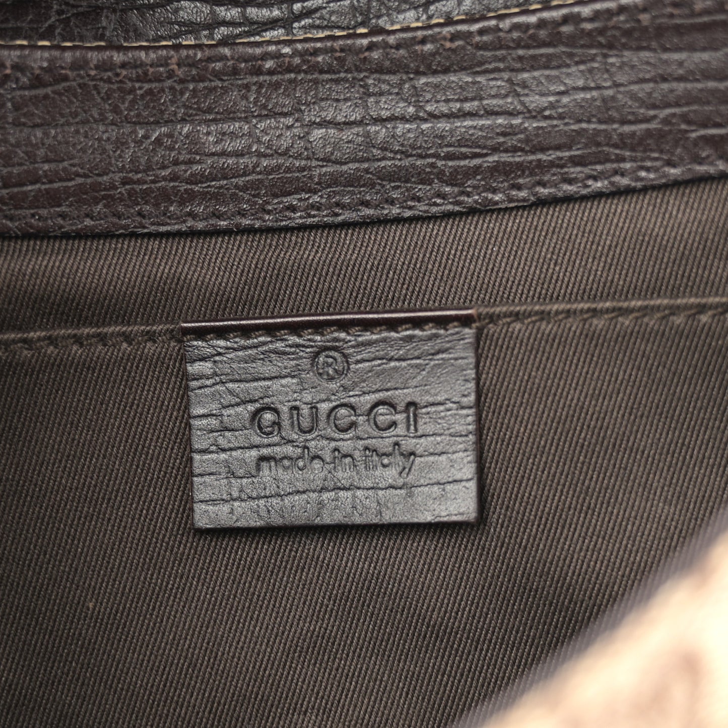 Monogram Horsebit Clutch Dark Brown