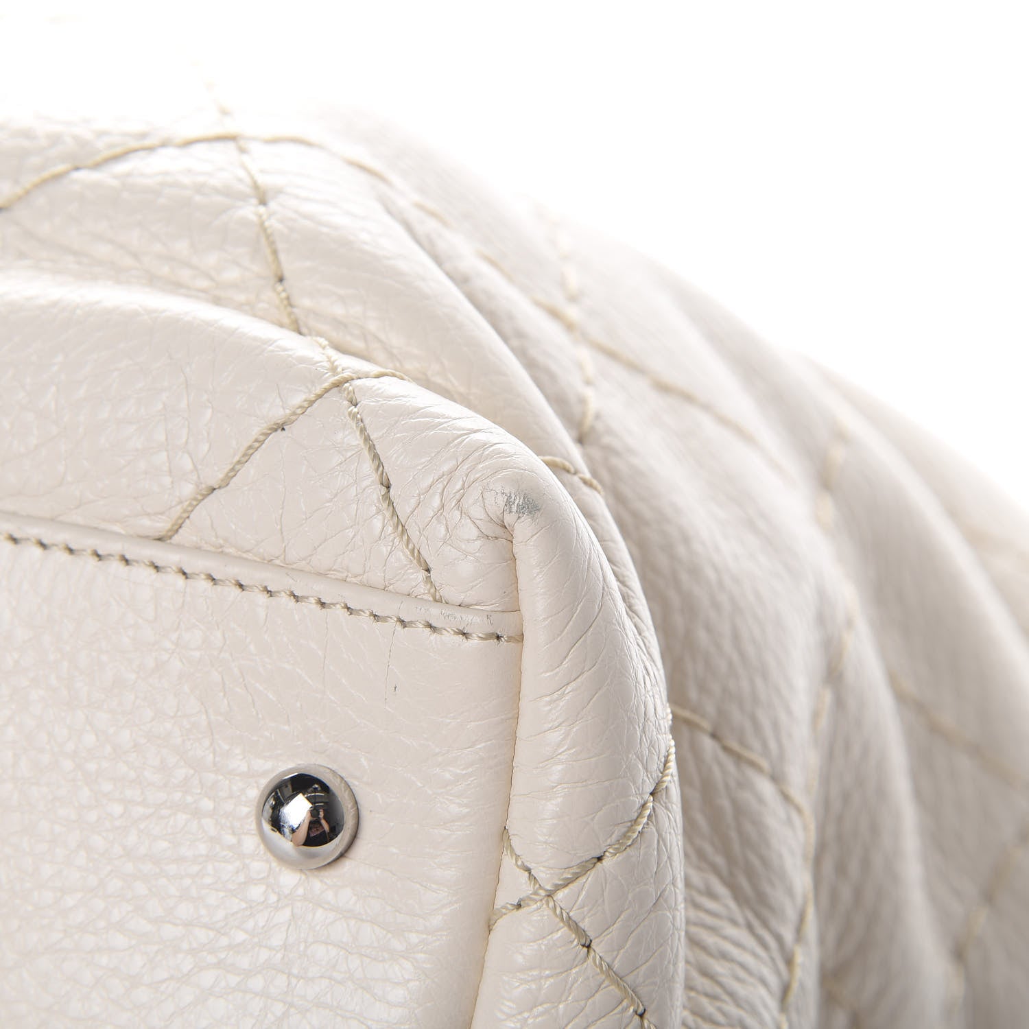 Chanel Glazed Calfskin Large On The Road Tote Ivory 10 of 14