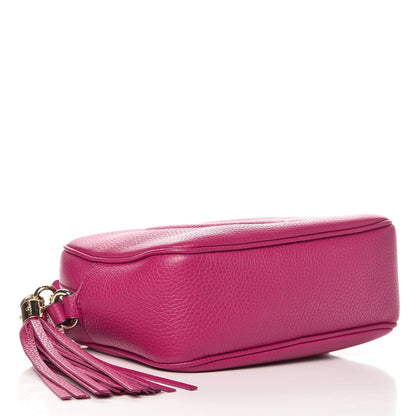 Gucci Pebbled Calfskin Small Soho Disco Bag Bright Bougainvillea 4 of 8