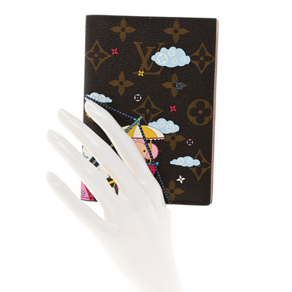 Louis Vuitton Monogram 2020 Christmas Animation Big Wheel Passport Cover Rose Ballerine 4 of 6