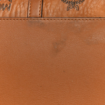 MCM Visetos Toni Shopper Tote Cognac 10 of 22