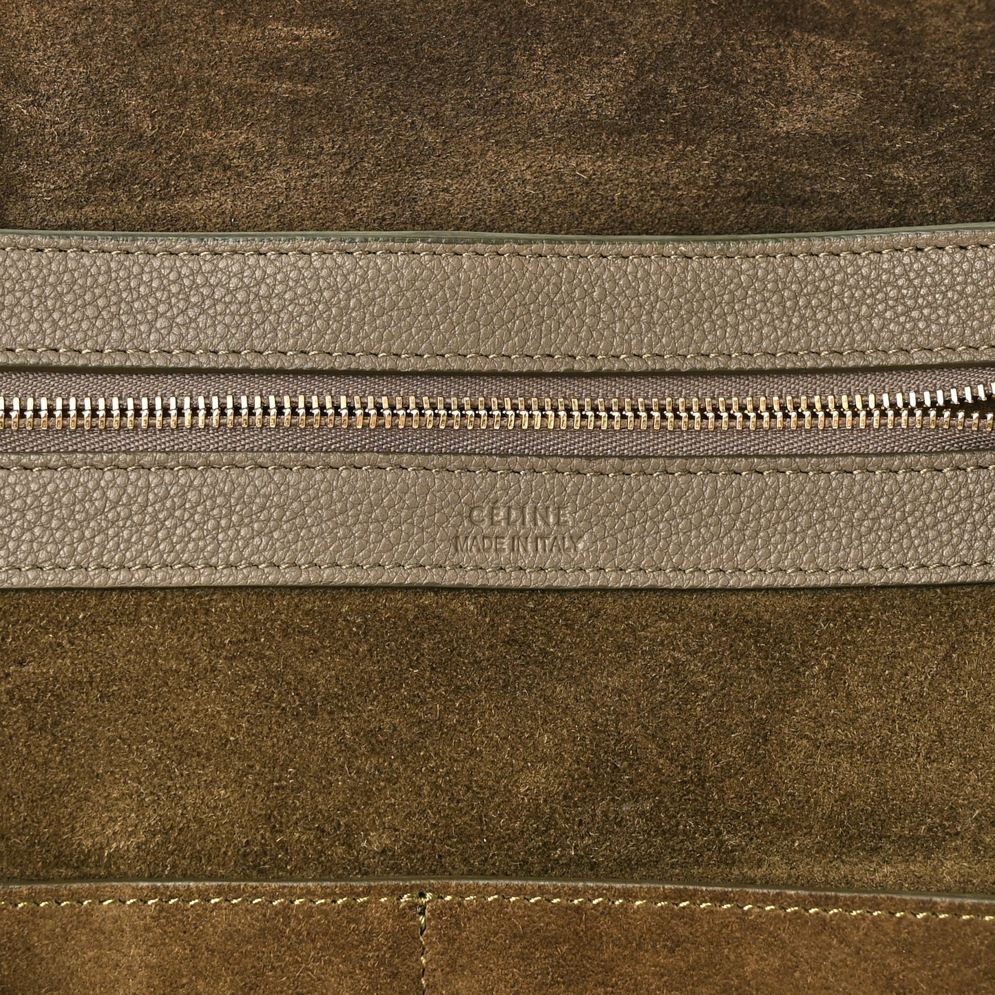 Soft Grained Calfskin Medium Belt Cabas Phantom Taupe