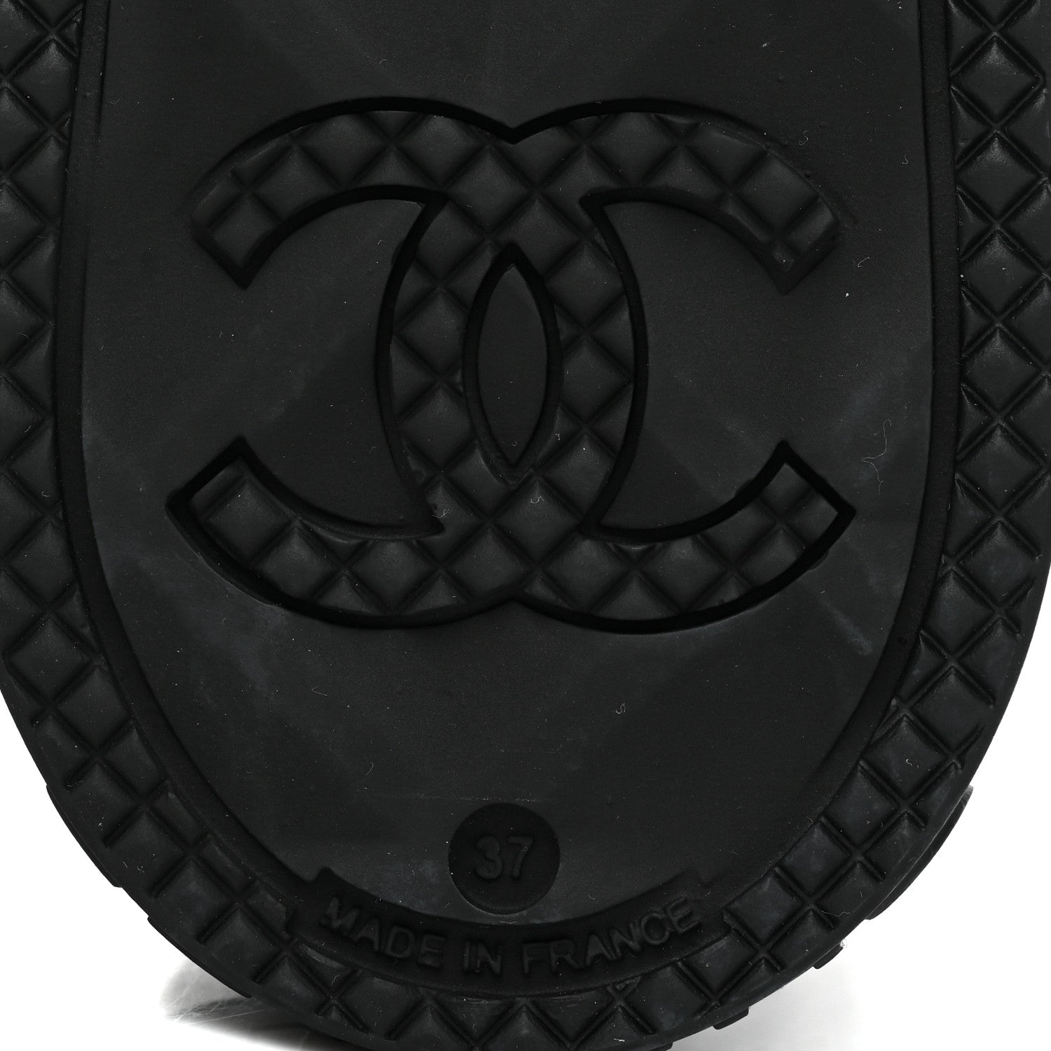 Chanel Caoutchouk CC High Boots 37 Black 7 of 9