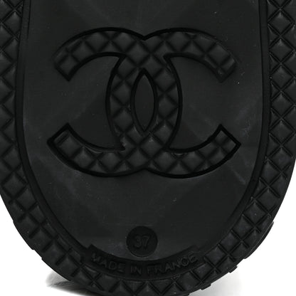 Chanel Caoutchouk CC High Boots 37 Black 7 of 9