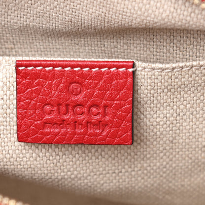 Gucci Pebbled Calfskin Small Soho Disco Bag Tabasco Red 6 of 13