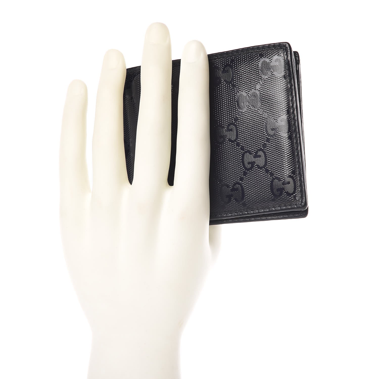 Gucci Imprime Monogram Bi-Fold Wallet Navy 2 of 12
