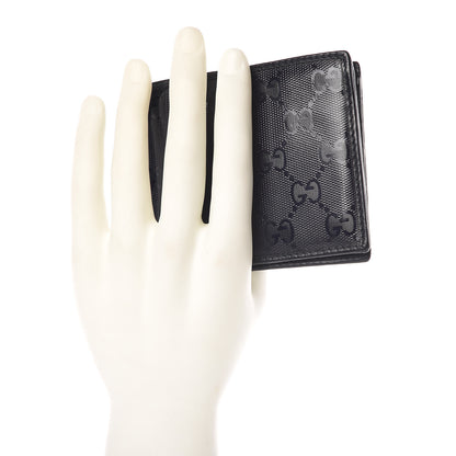 Gucci Imprime Monogram Bi-Fold Wallet Navy 2 of 12