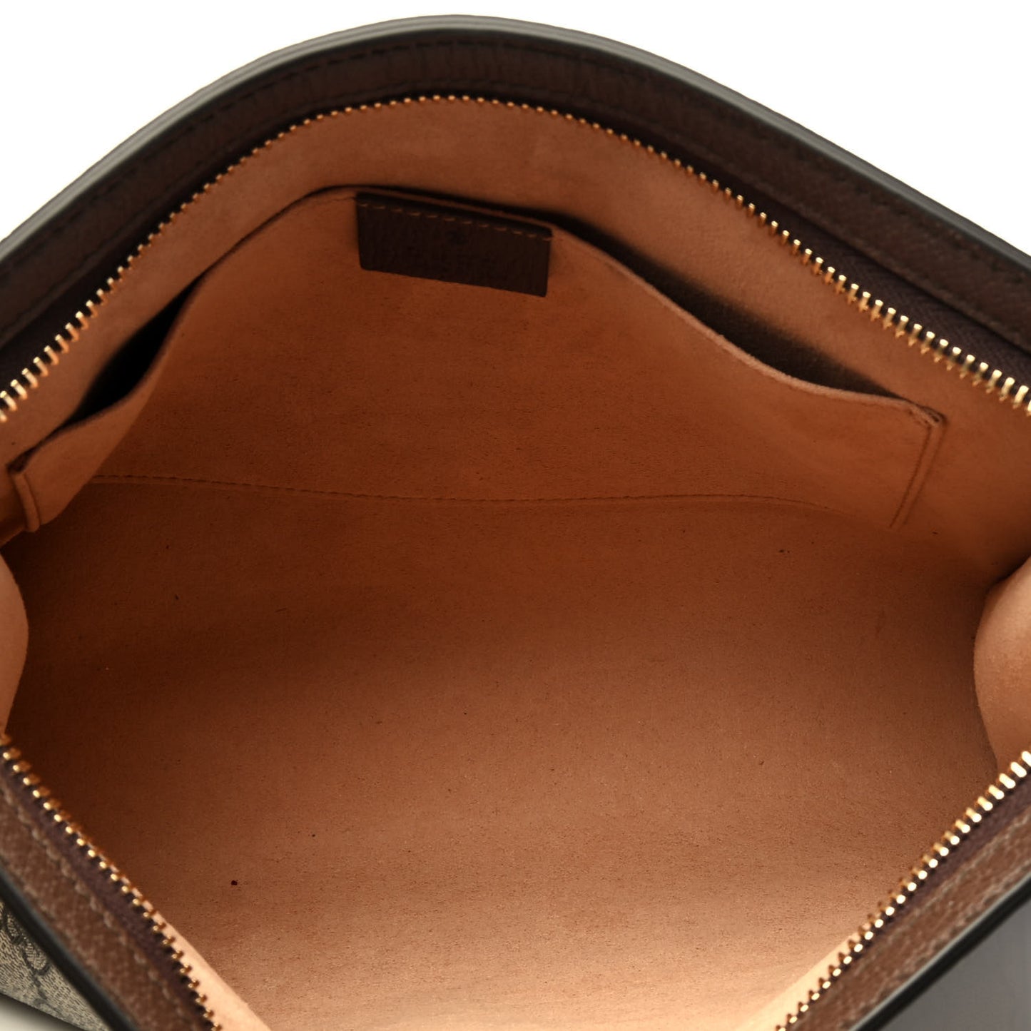 GG Supreme Monogram Web Ophidia Pouch Brown