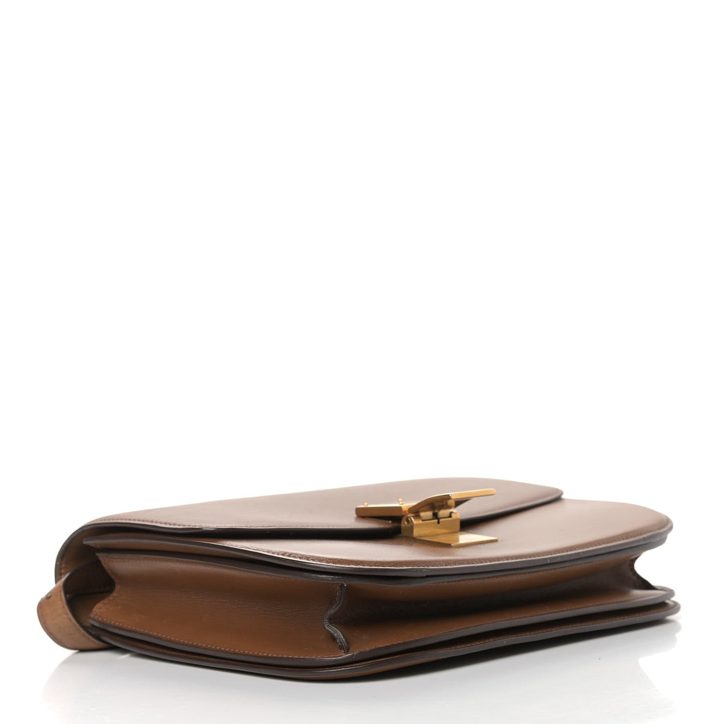 Box Calfskin Medium Classic Box Flap Bag Camel