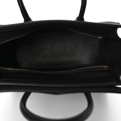 Celine Smooth Calfskin Nano Luggage Black 4 of 8