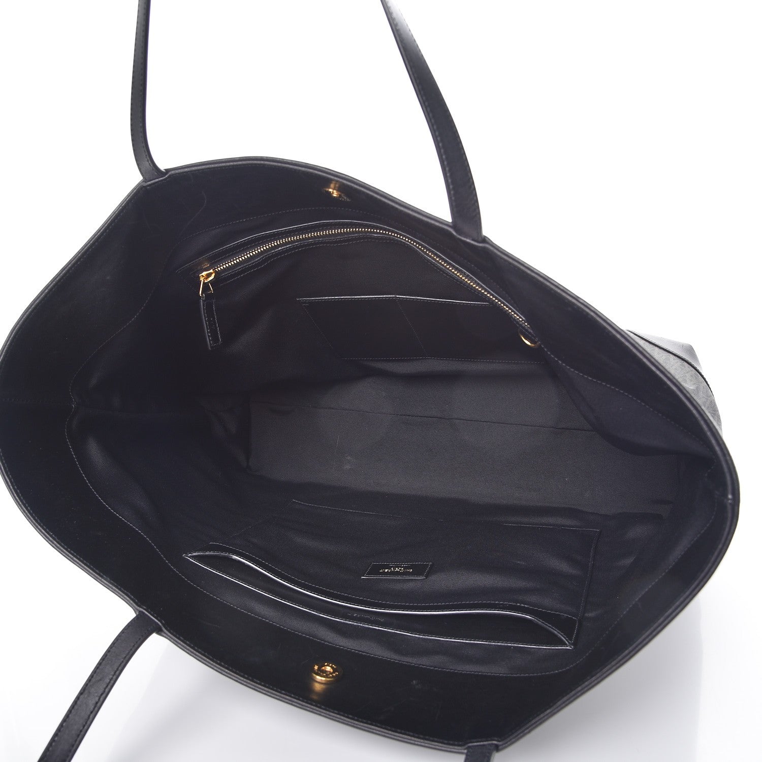 Saint Laurent Coated Canvas Large Shopping Tote Lino Nero Black 5 of 8