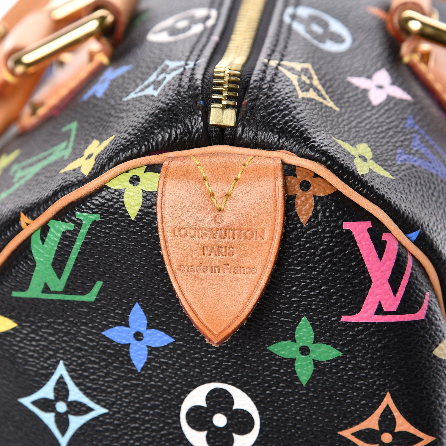 Louis Vuitton Monogram Multicolor Speedy 30 Black 6 of 10