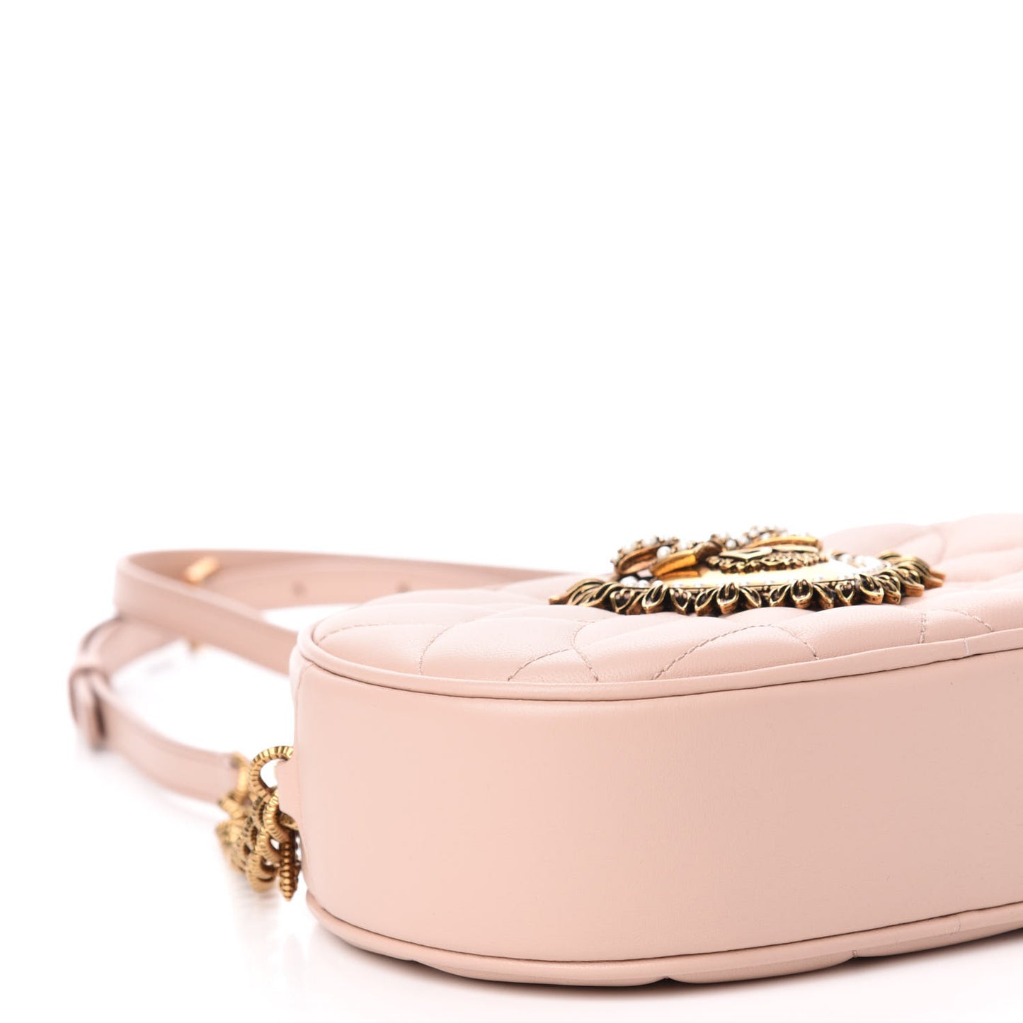 Calfskin Devotion Crossbody Bag Pale Pink