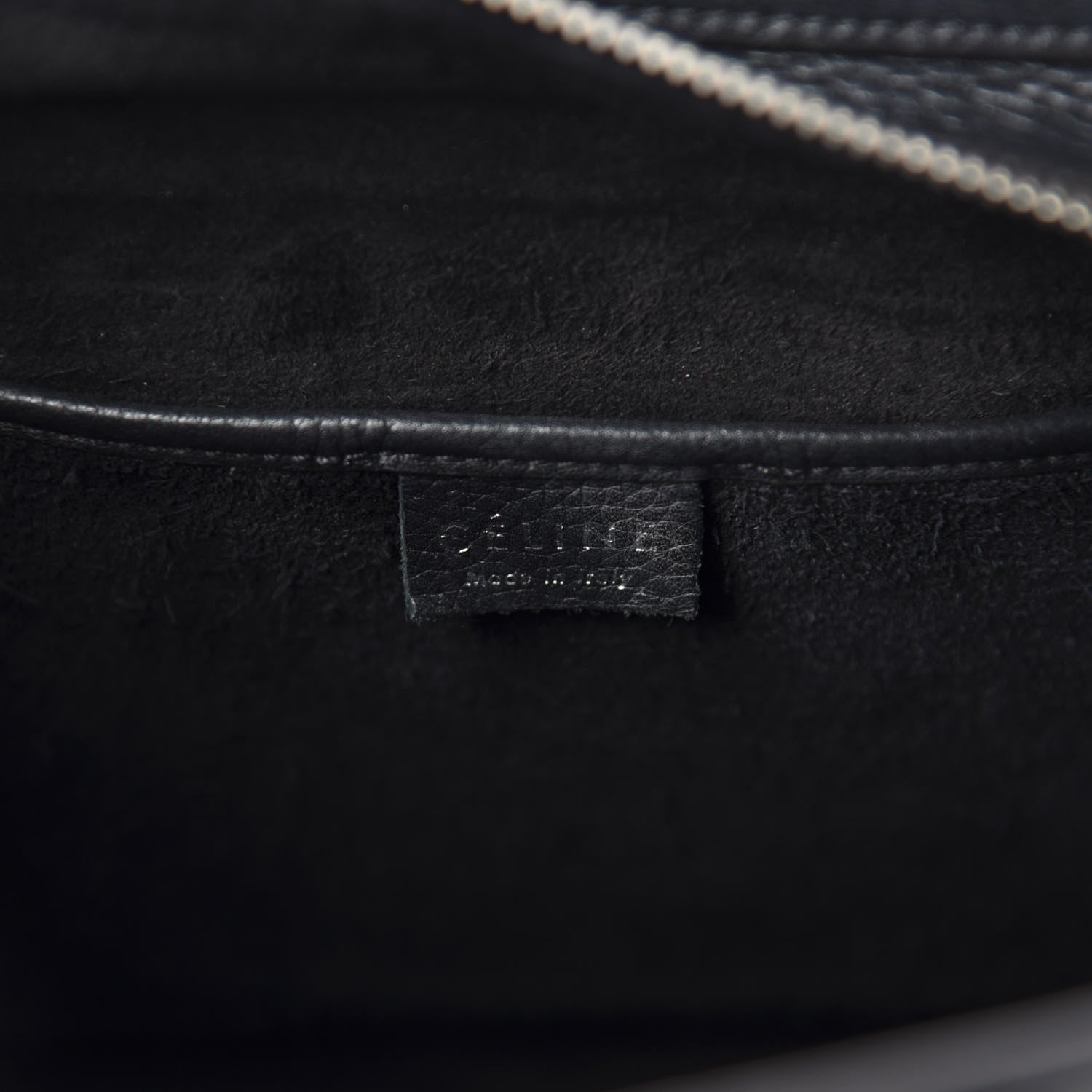 Celine Drummed Calfskin Nano Luggage Black 8 of 9