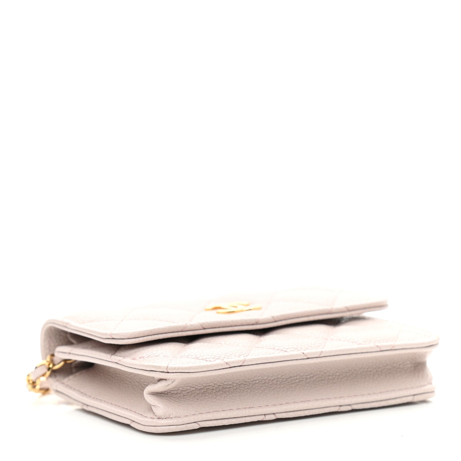Chanel Caviar Quilted Miss Coco Clutch With Chain Light Purple 4 of 11