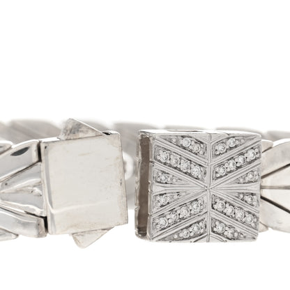 John Hardy Sterling Silver Diamond 11mm Modern Chain Bracelet 4 of 4