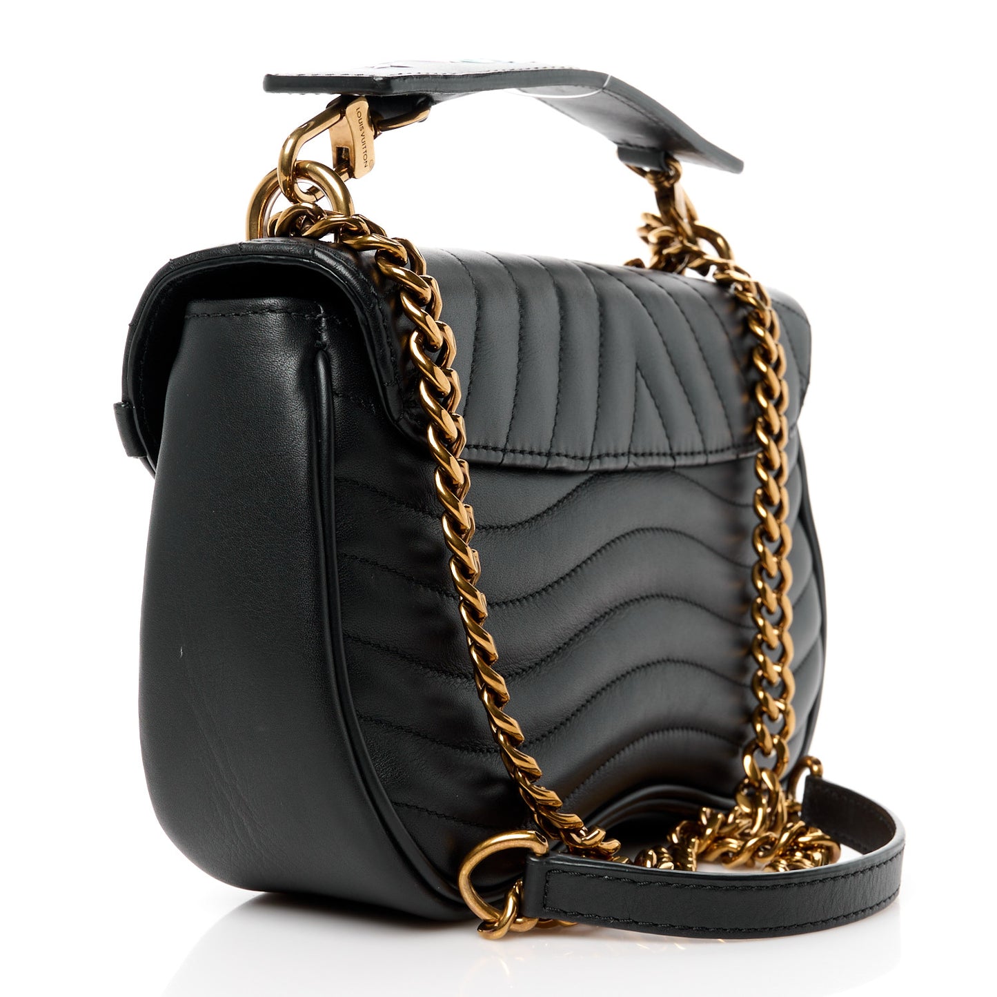 Calfskin New Wave Chain PM Black