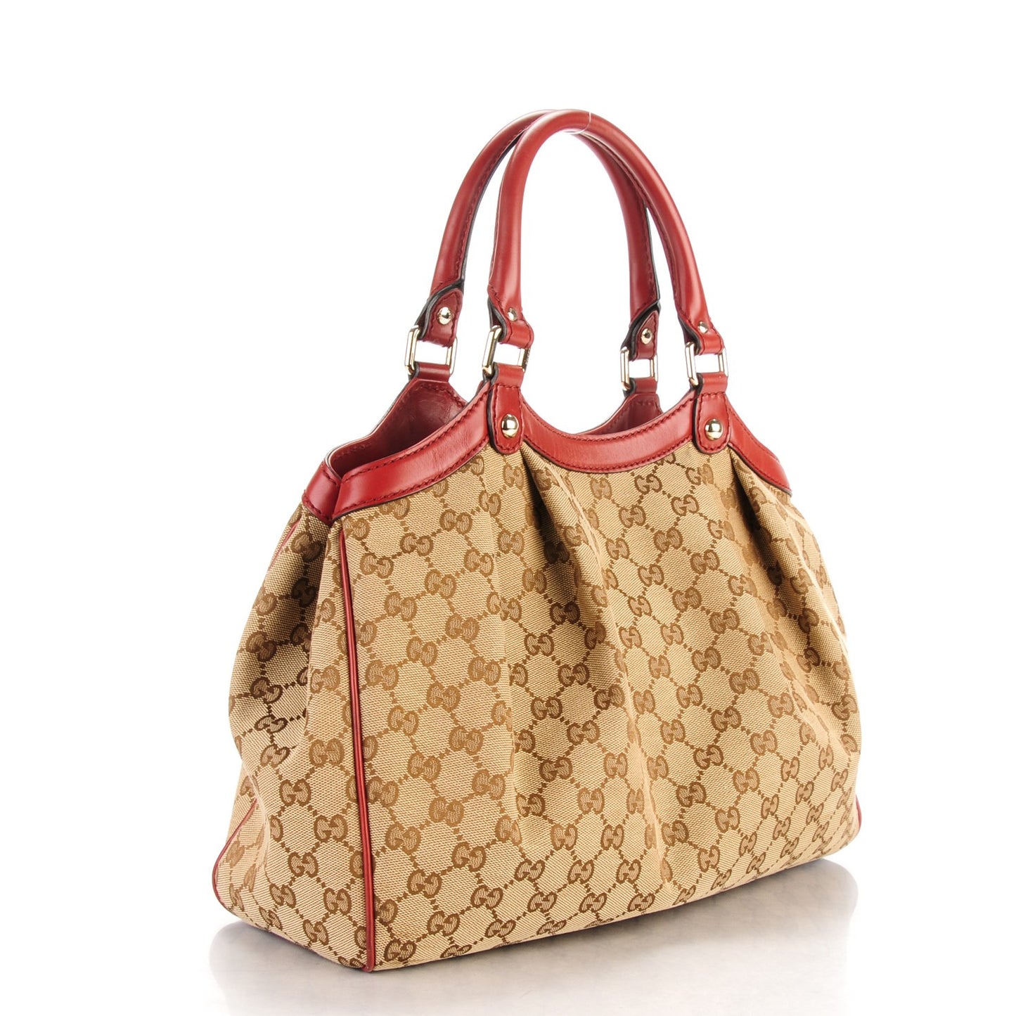 Monogram Medium Sukey Tote Dark Red