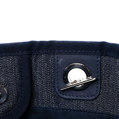 Chanel Denim Small Deauville Tote Dark Blue 13 of 14