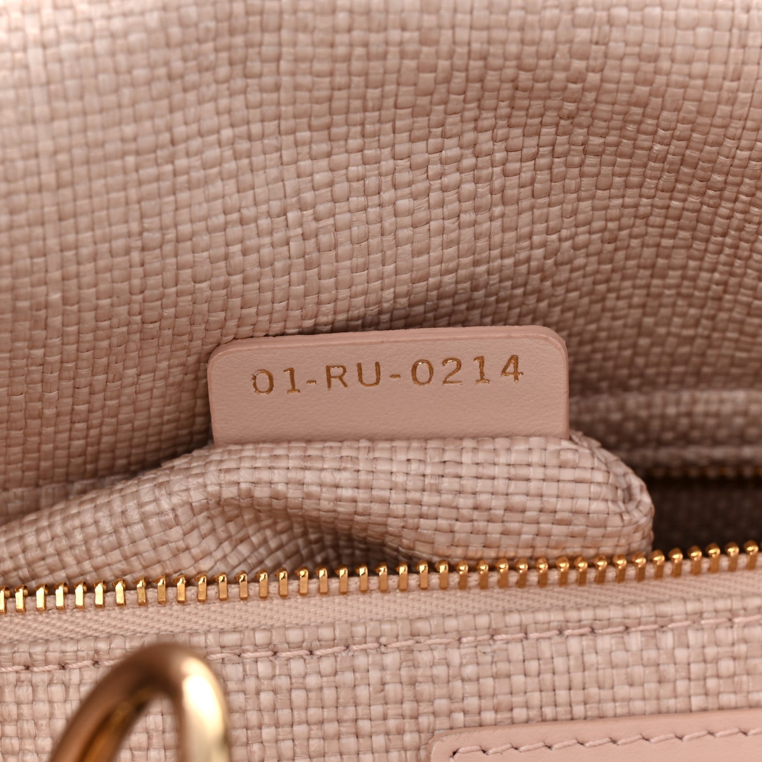 Christian Dior Raffia Woven Cannage Embroidered Medium Lady D-Lite Light Pink Black 7 of 10