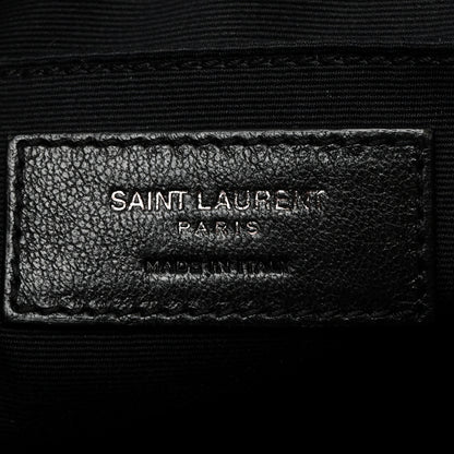 Saint Laurent Calfskin Matelasse Monogram Lou Camera Bag Black 6 of 10