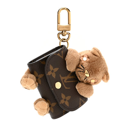 Louis Vuitton Monogram Cute Cat Pouch Earphones Case 1 of 5