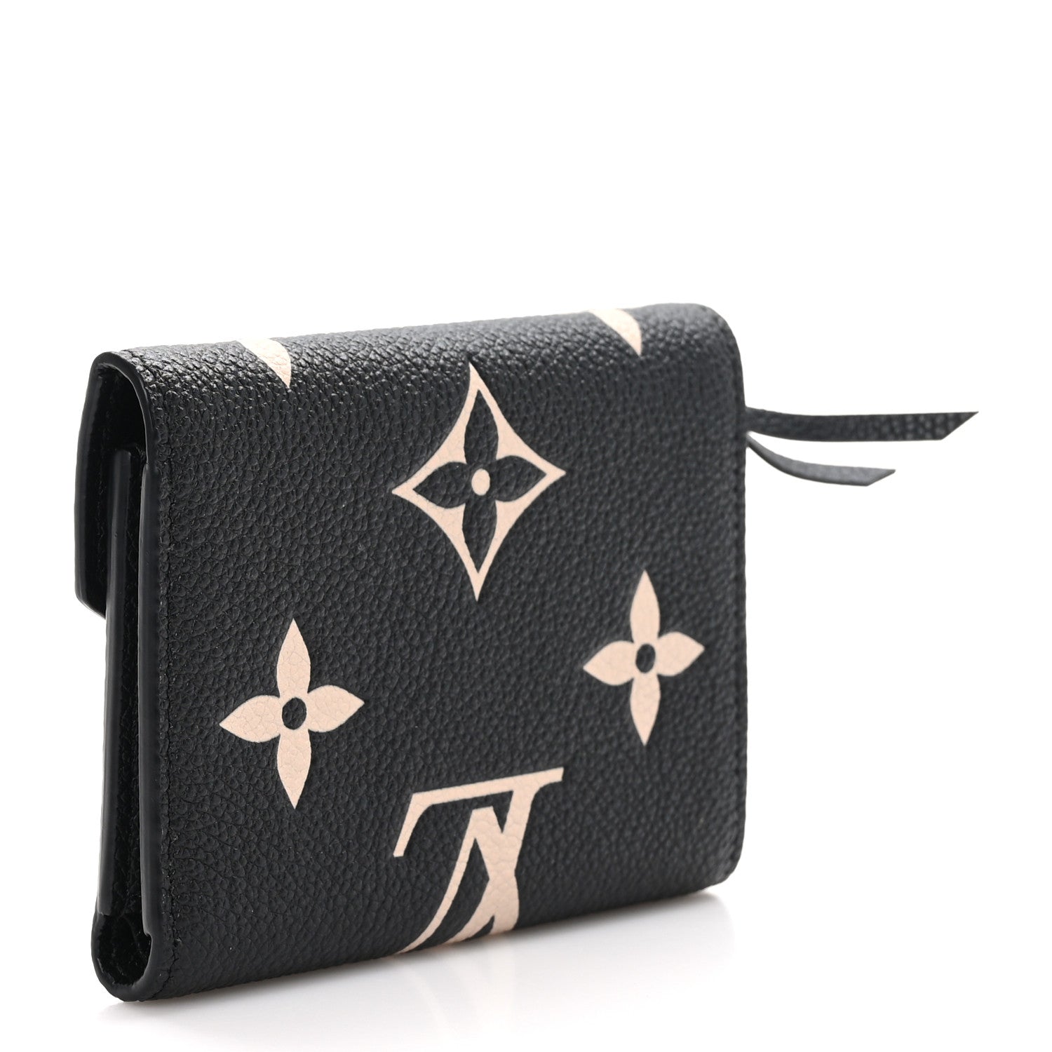 Louis Vuitton LOUIS VUITTON Empreinte Monogram Giant Victorine Wallet Black Beige 3 of 7