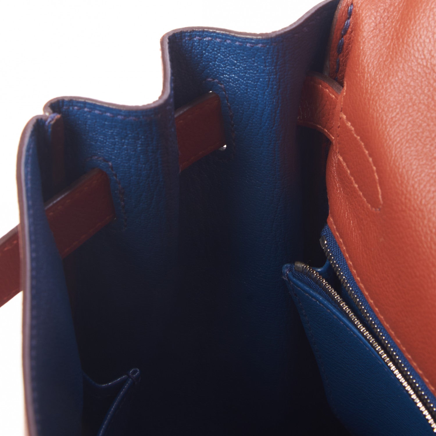 Hermes Evercolor Verso Kelly Retourne 32 Blush Deep Blue 20 of 35