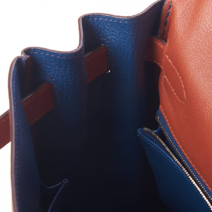 Hermes Evercolor Verso Kelly Retourne 32 Blush Deep Blue 20 of 35