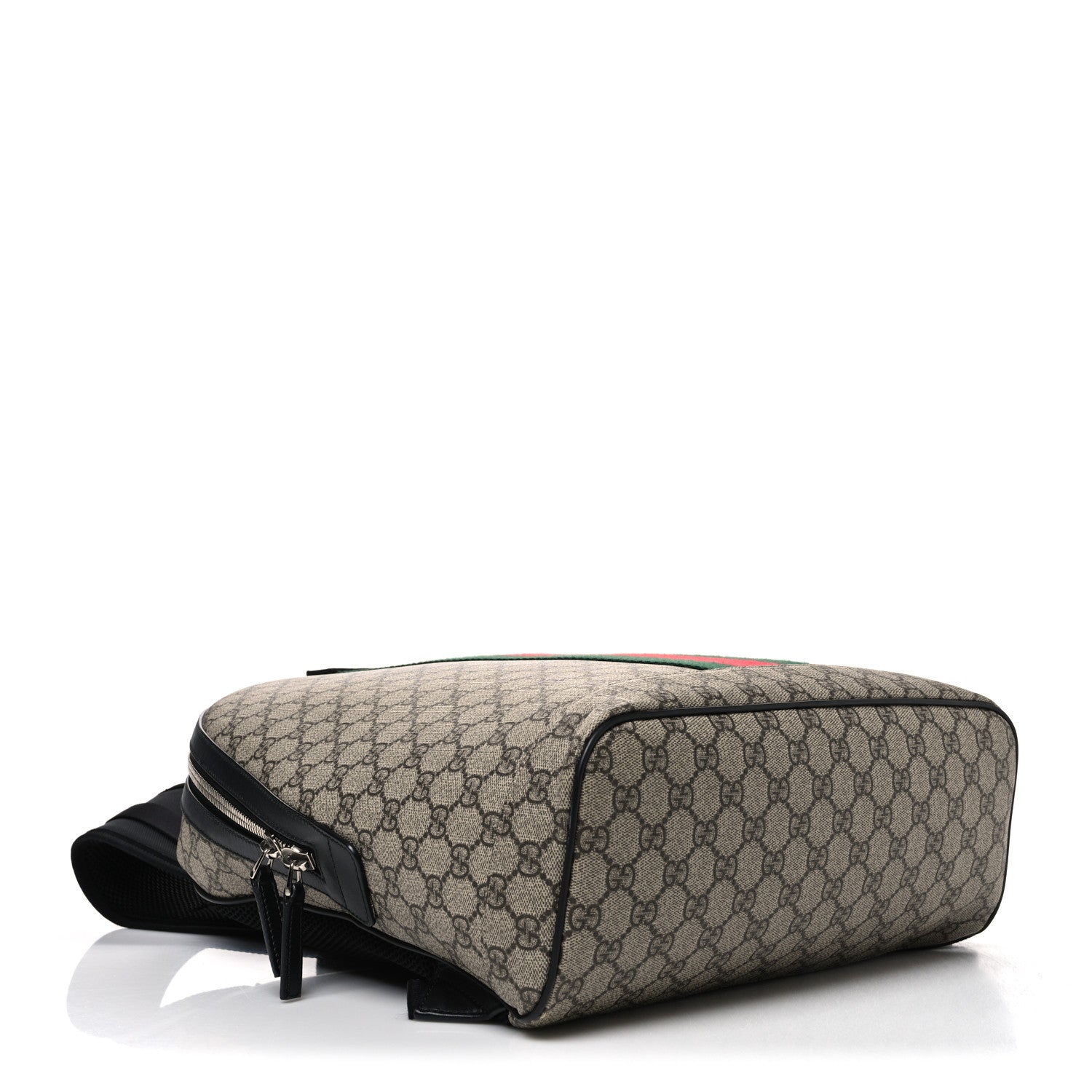 Gucci GG Supreme Monogram Web Dome Backpack Black 4 of 10