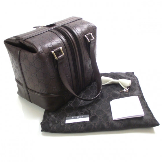 Gucci Guccissima Treasure Boston Chocolate Brown 3 of 13