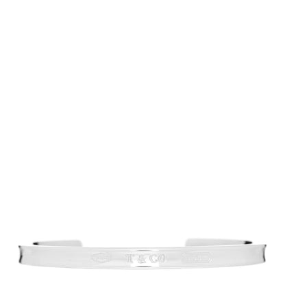 Tiffany Sterling Silver Narrow 1837 Cuff Bracelet 1 of 3