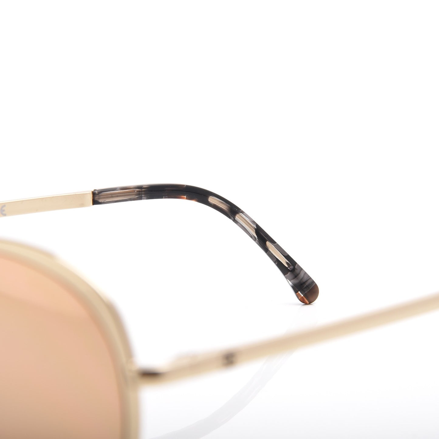 Round Spring Sunglasses 4206 Gold
