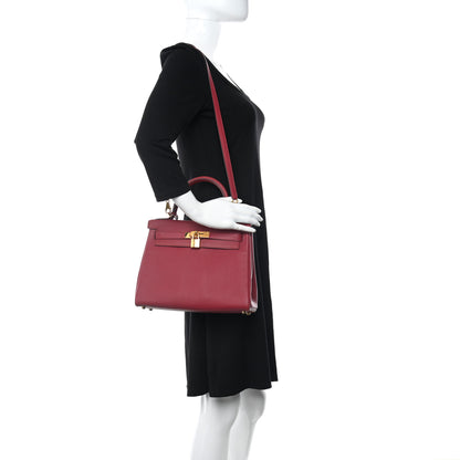 Hermes Togo Kelly Retourne 28 Rubis 2 of 16