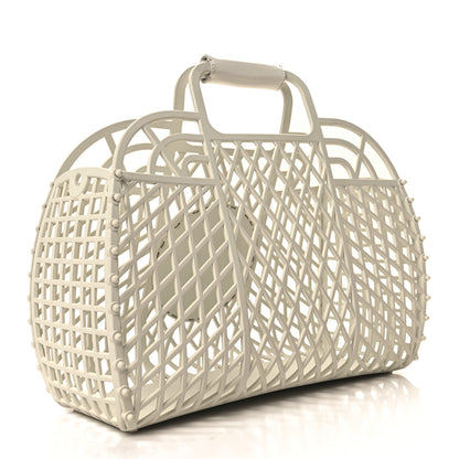 Fendi Recycled Plastic Vitello Liberty Matte Medium Fendi Basket White Ice 3 of 11