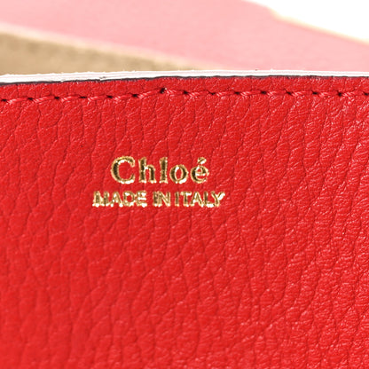 Chloe Grained Lambskin Mini Drew Shoulder Bag Plaid Red 6 of 9