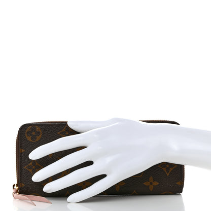 Louis Vuitton Monogram Clemence Wallet Rose Ballerine 2 of 8