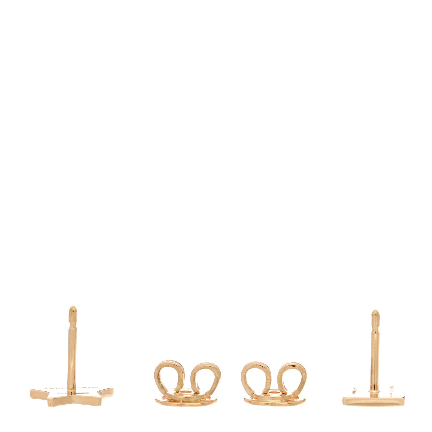 Gucci 18K Yellow Gold Icon Square Star Earrings 3 of 4