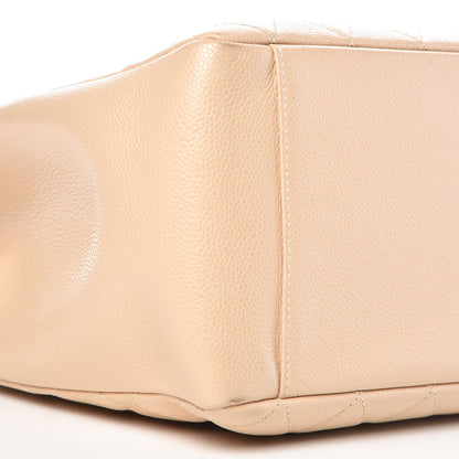 Chanel Caviar Quilted Grand Shopping Tote GST Beige Clair 13 of 14