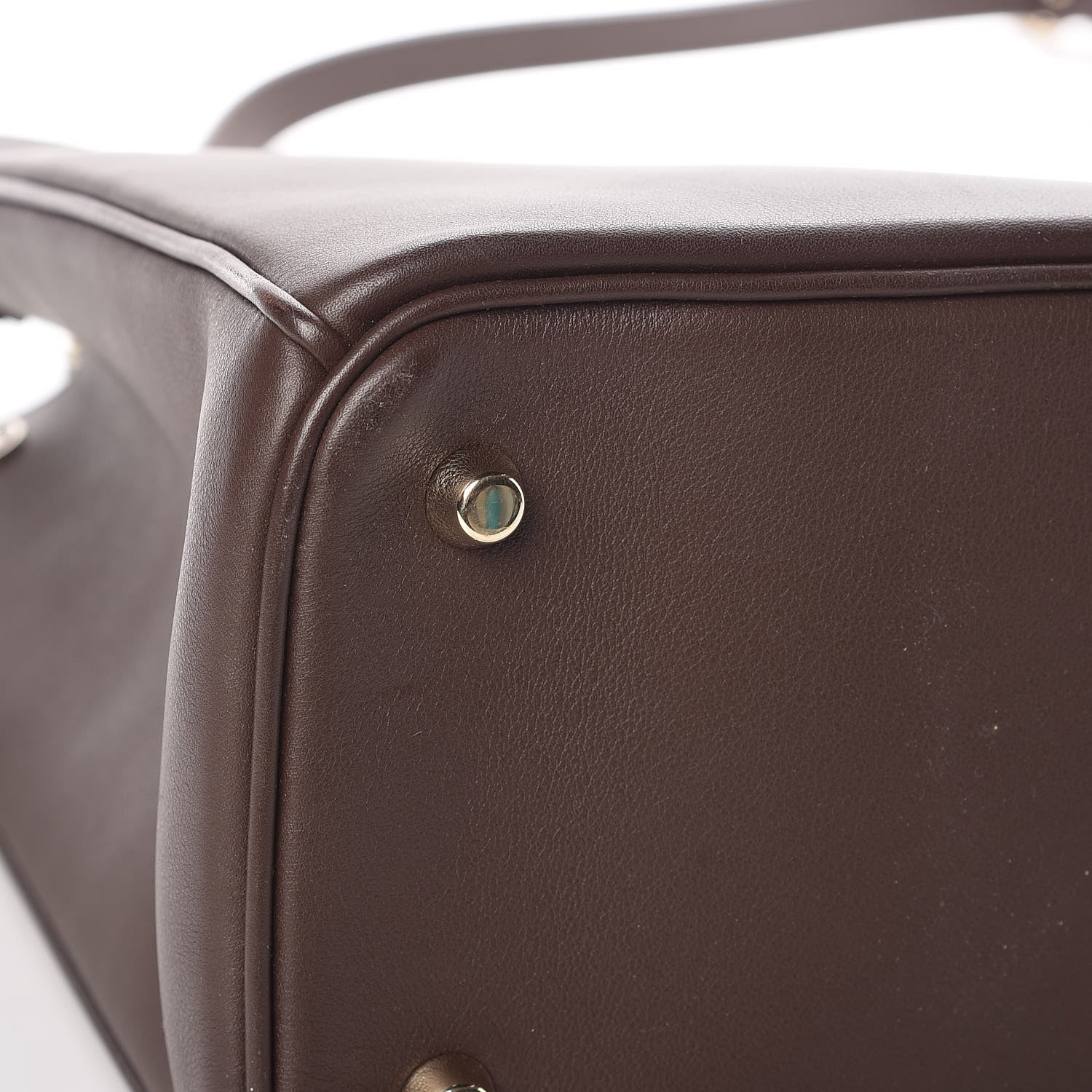 Christian Dior Smooth Calfskin Large Diorissimo Tote Brown 12 of 16