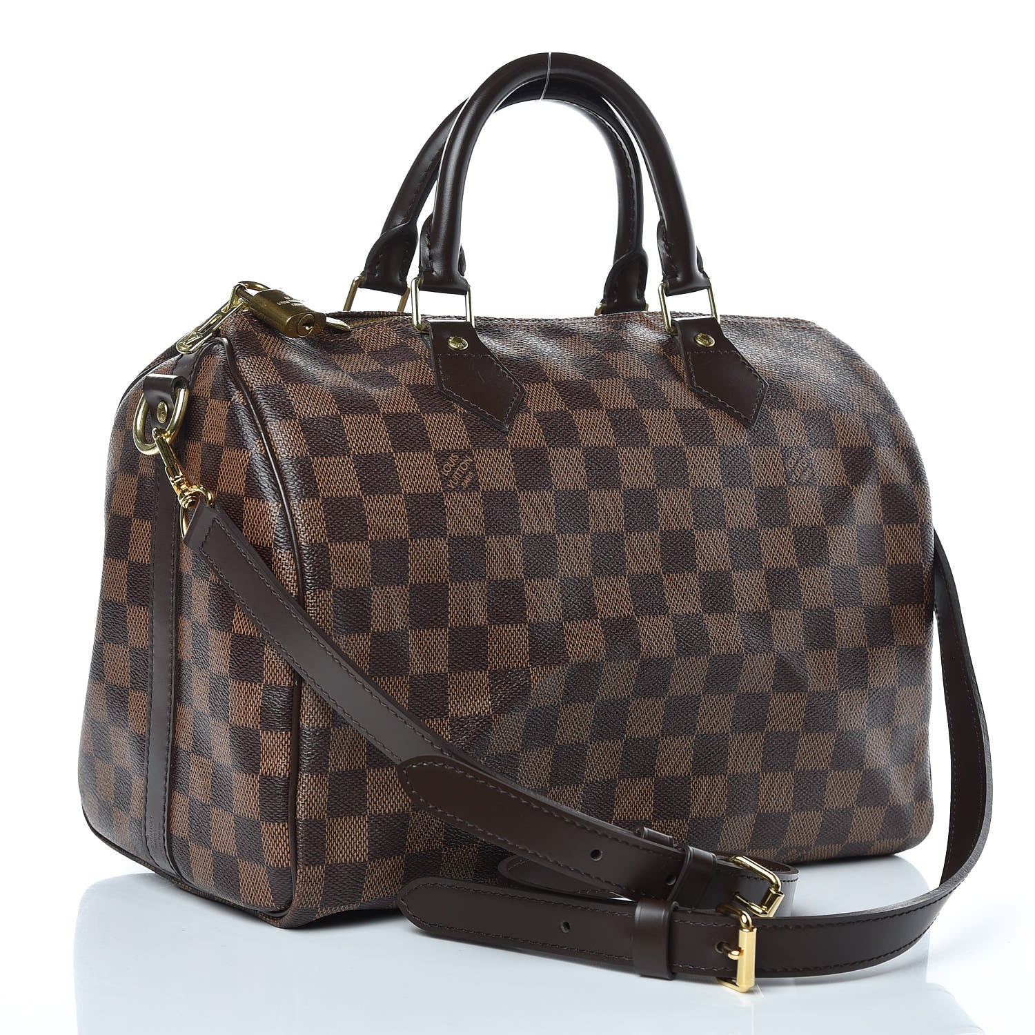 Louis Vuitton Damier Ebene Speedy Bandouliere 30 3 of 15