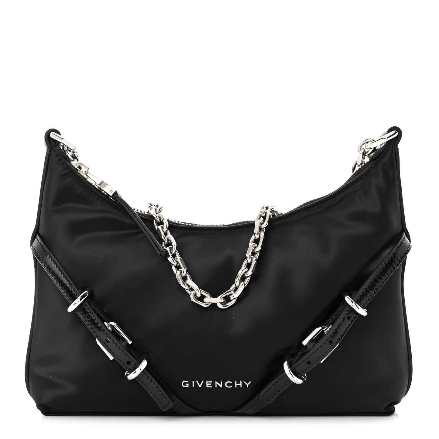 Satin Mini Voyou Boyfriend Party Bag Black