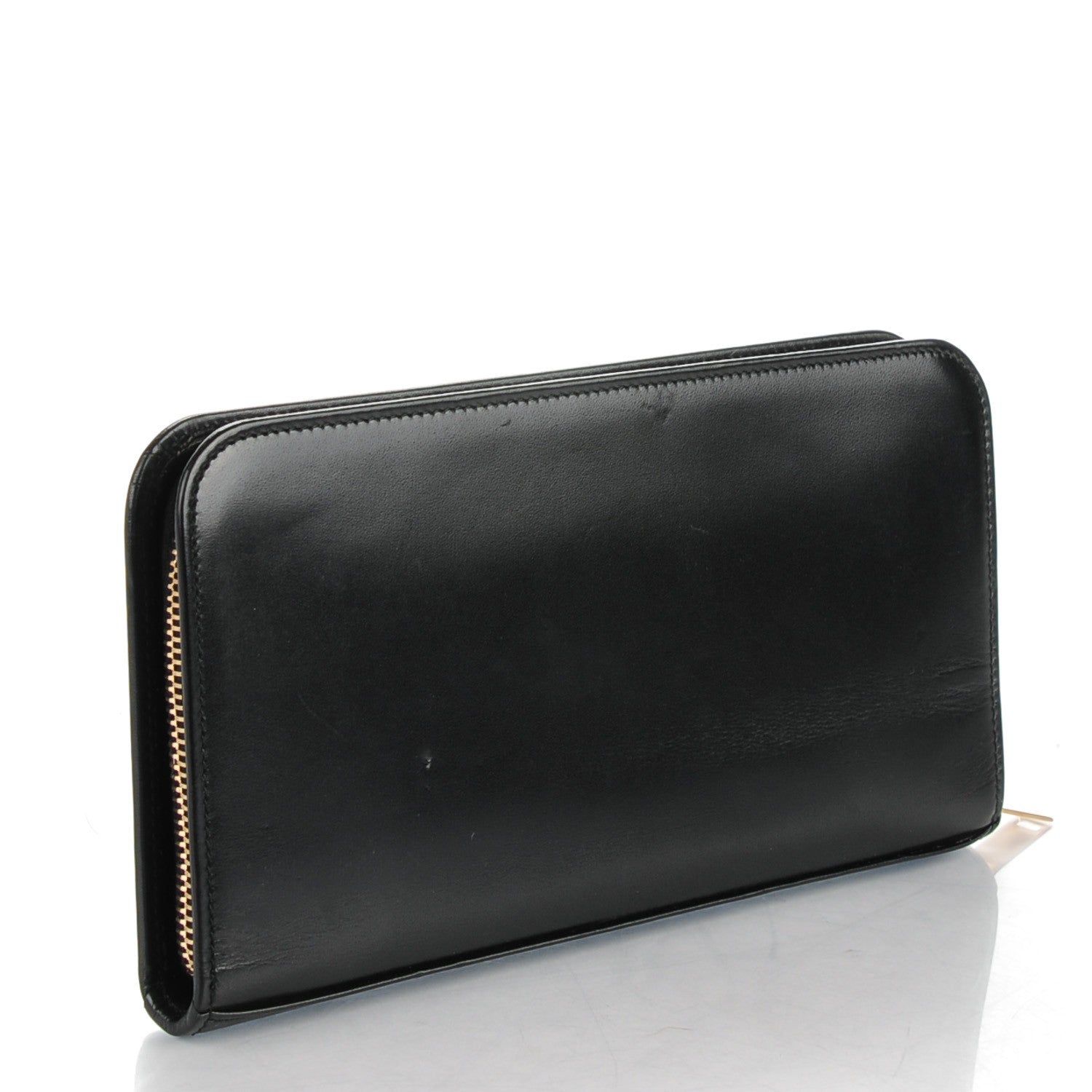 Saint Laurent Calfskin Classic Zip Around Wallet Black 3 of 7