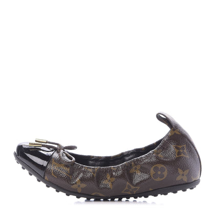 Louis Vuitton Monogram Flirty Ballerina Flats 35 Black 1 of 9