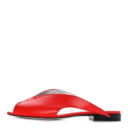 Givenchy Calfskin Winged Mules 36 Red 1 of 10