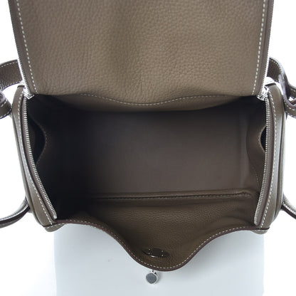 Hermes Taurillon Clemence Lindy 26 Etoupe 5 of 10