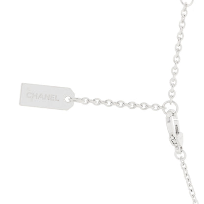 Chanel 18K White Gold Diamond Eternal No 5 Necklace 5 of 6