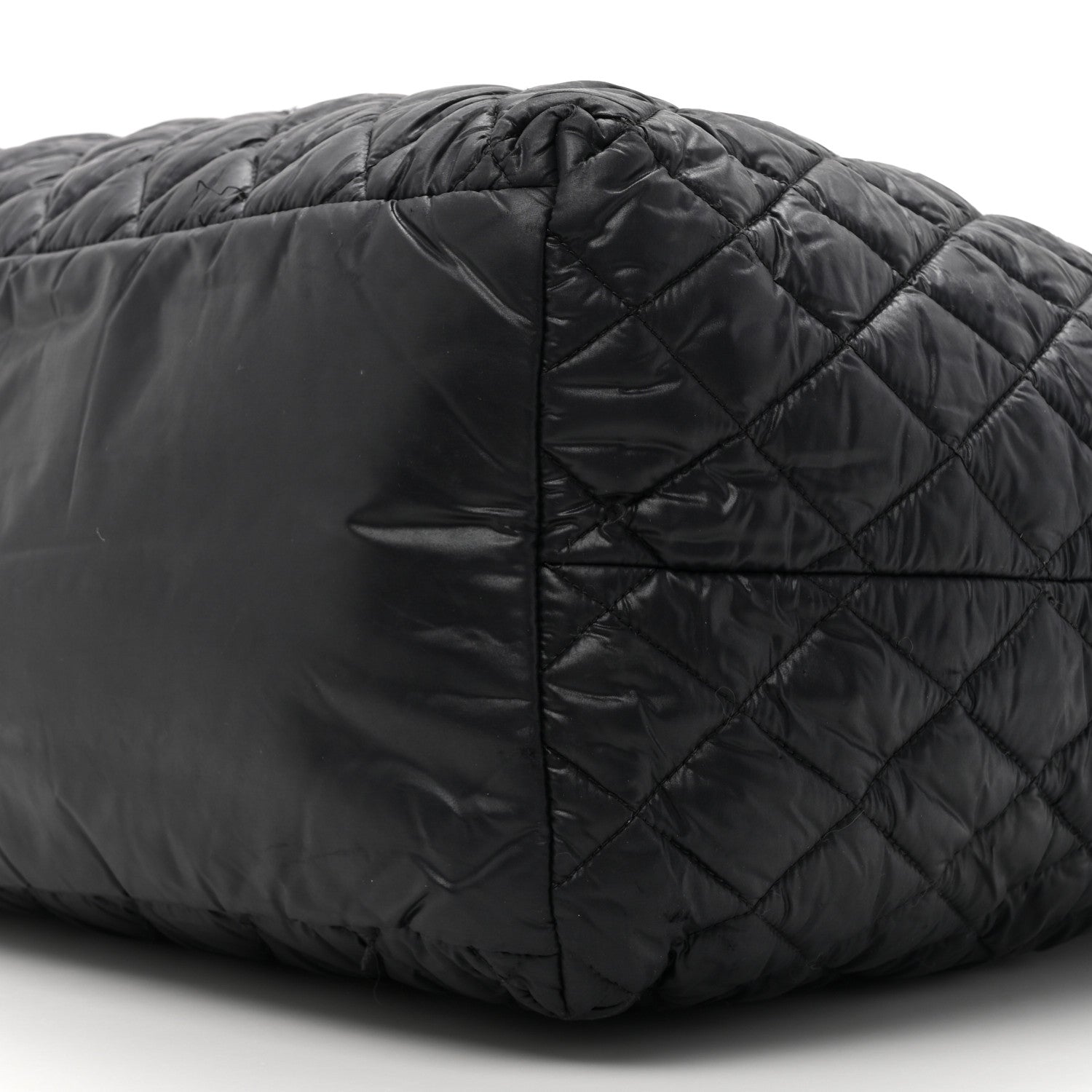 Chanel Nylon Quilted Large Coco Cocoon Tote Black 9 of 13