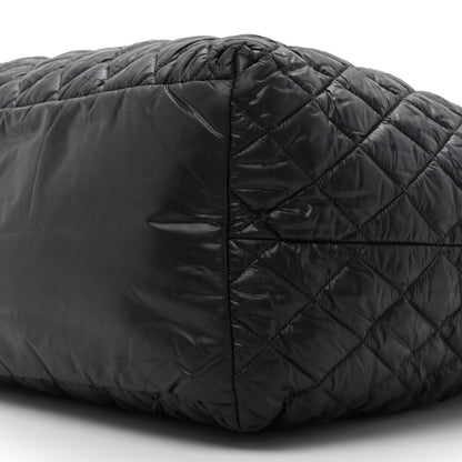 Chanel Nylon Quilted Large Coco Cocoon Tote Black 9 of 13