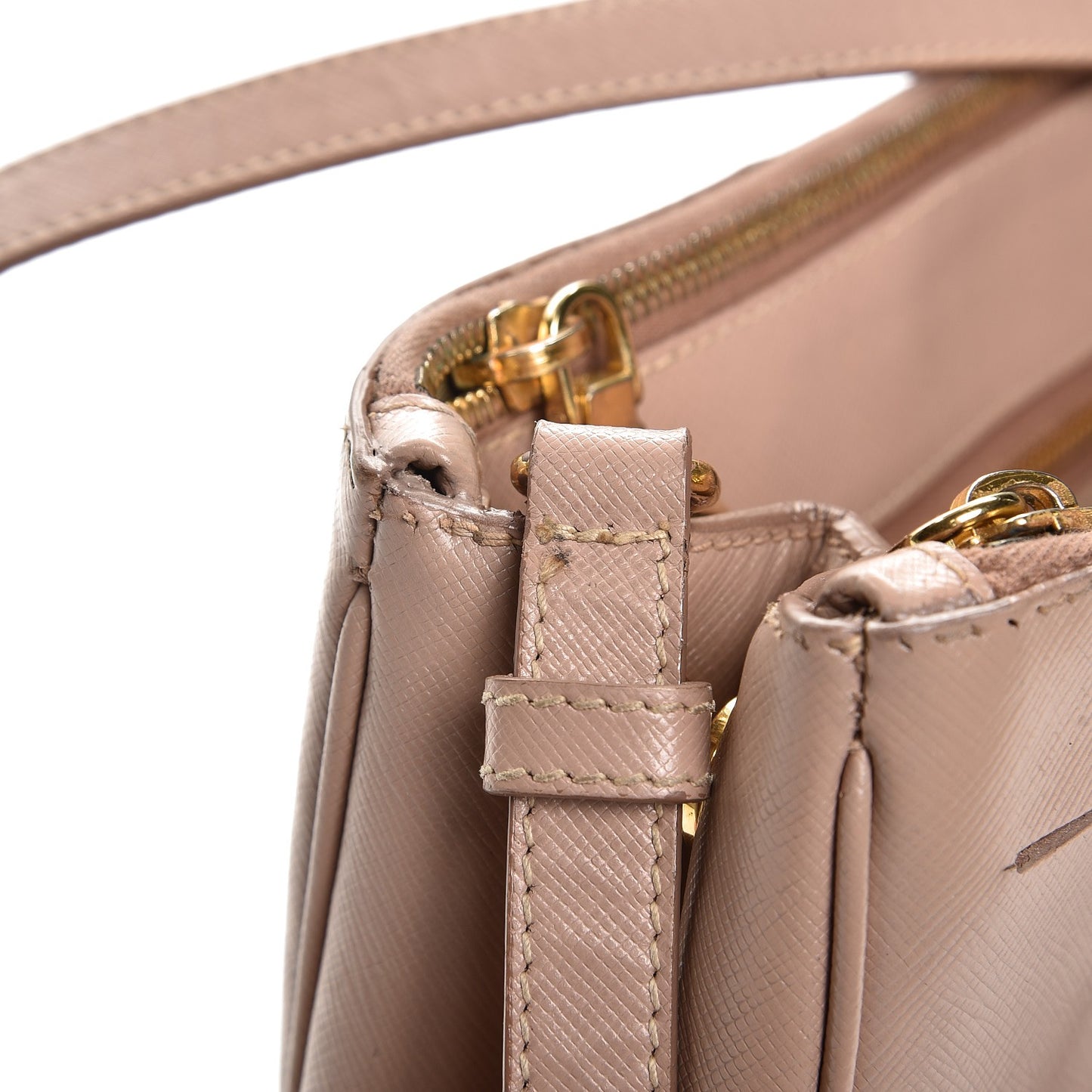 Saffiano Small Galleria Double Zip Tote Cammeo